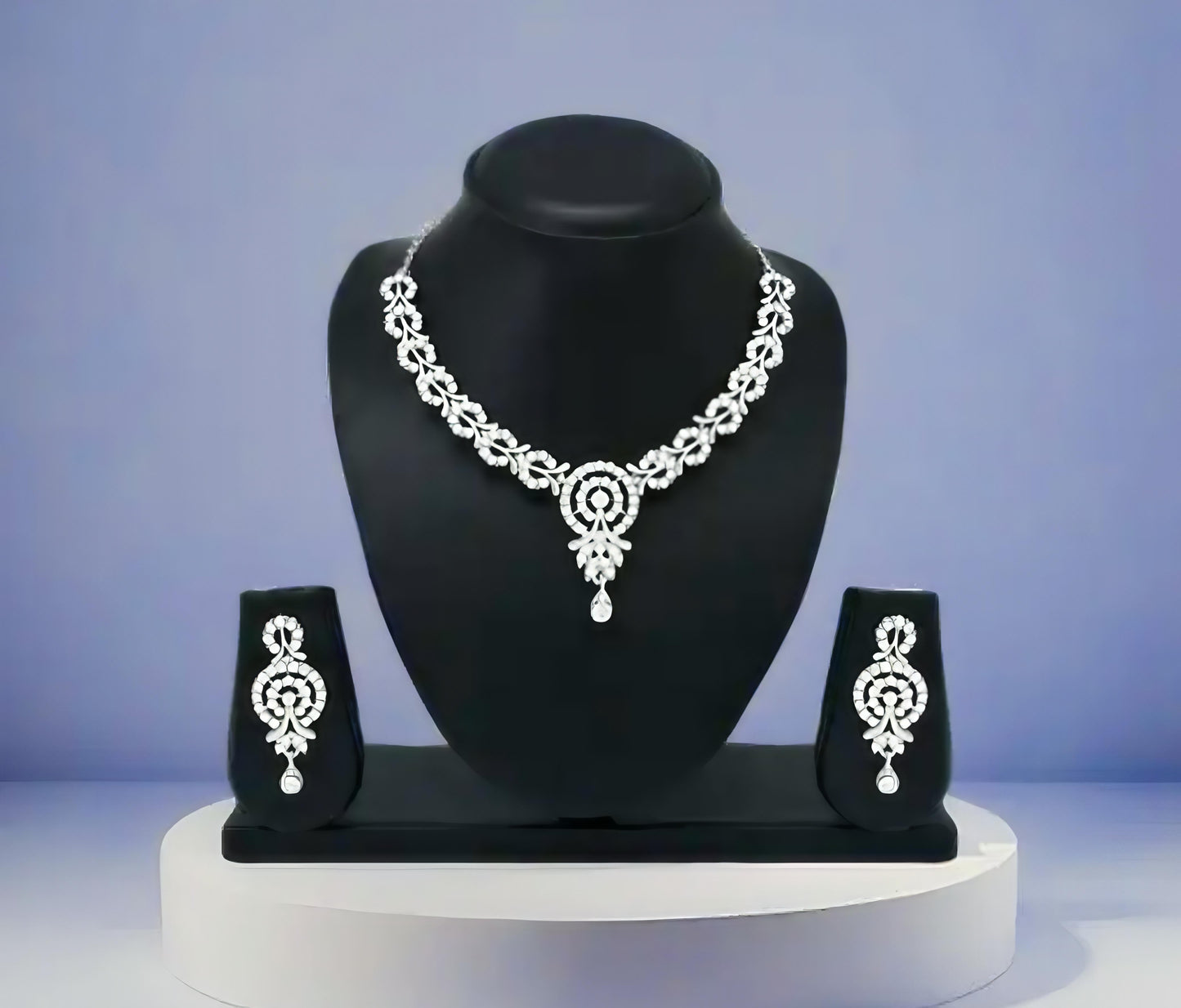 Silver Plated Necklace Jewellery SetName: Silver Plated Necklace Jewellery Set