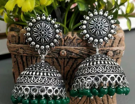 Jewelry Palace silver plated Oxidized German Silver earrings for girls & women