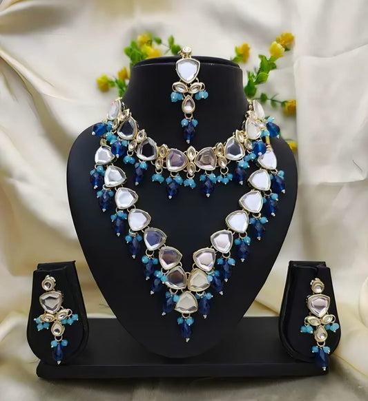 Blue Colour Combo Jewellery Set